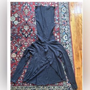 Gaia Conceptions Organic Cotton Hemp Petal Cowl top s small black